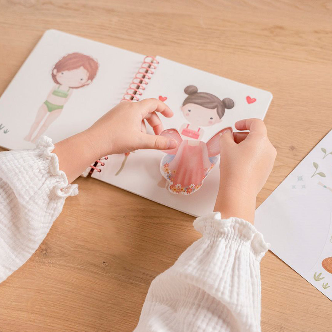 little dutch aankleed- en stickerboek rosa and friends | 125414 | 4