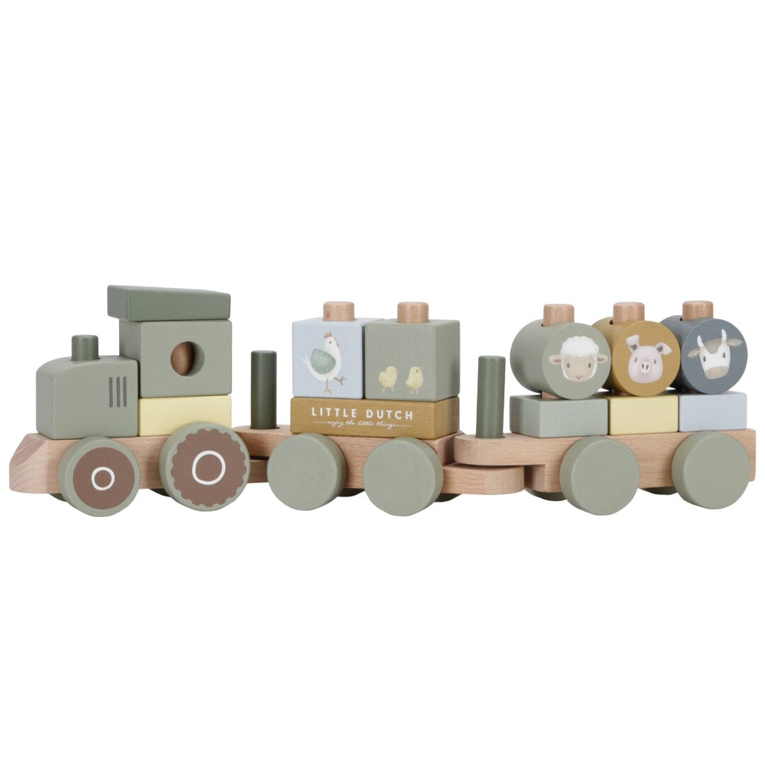 little dutch blokkentrein tractor | LD7154 | 0