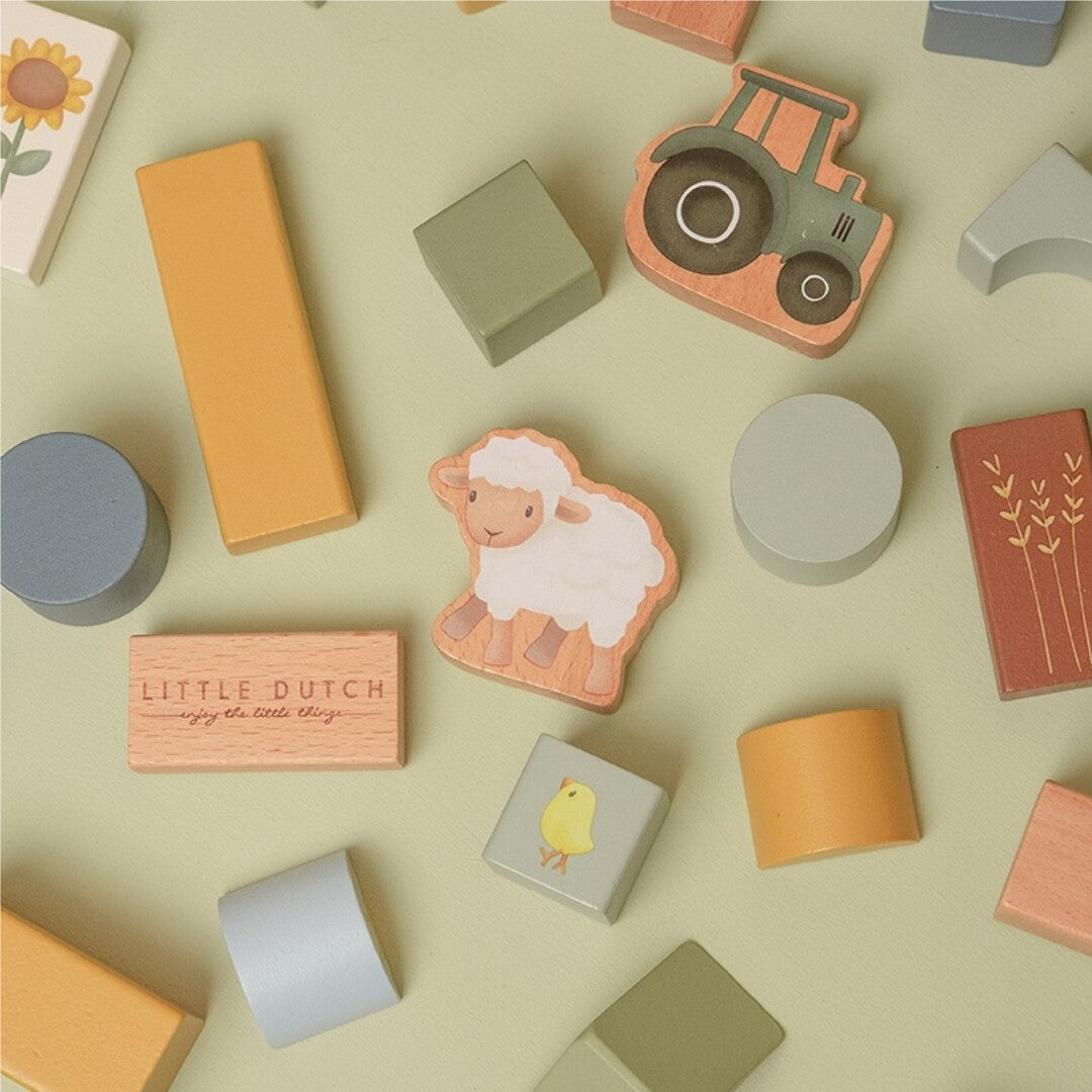 little dutch bouwblokken little farm - 50-delig | LD7145 | 2