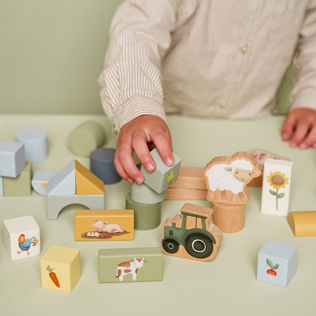 little dutch bouwblokken little farm - 50-delig | LD7145 | 3