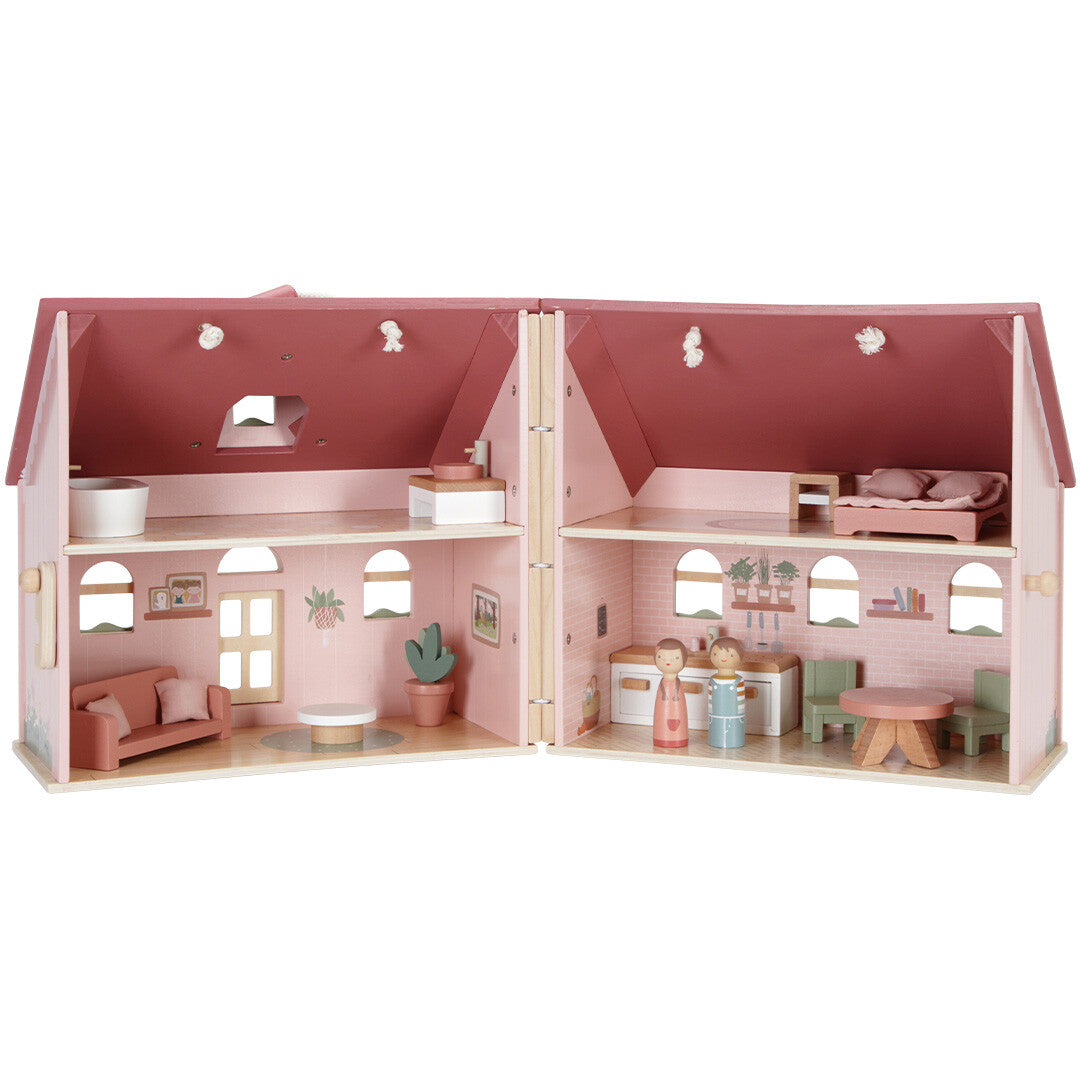 little dutch draagbaar poppenhuis gemeubileerd | LD7116 | 4