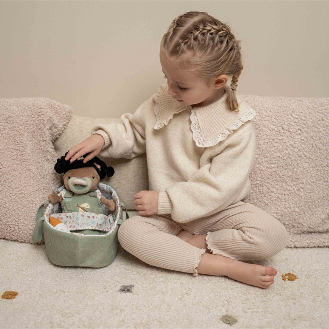 little dutch lappenpop met reiswieg evi - 24 cm | LD4555 | 3