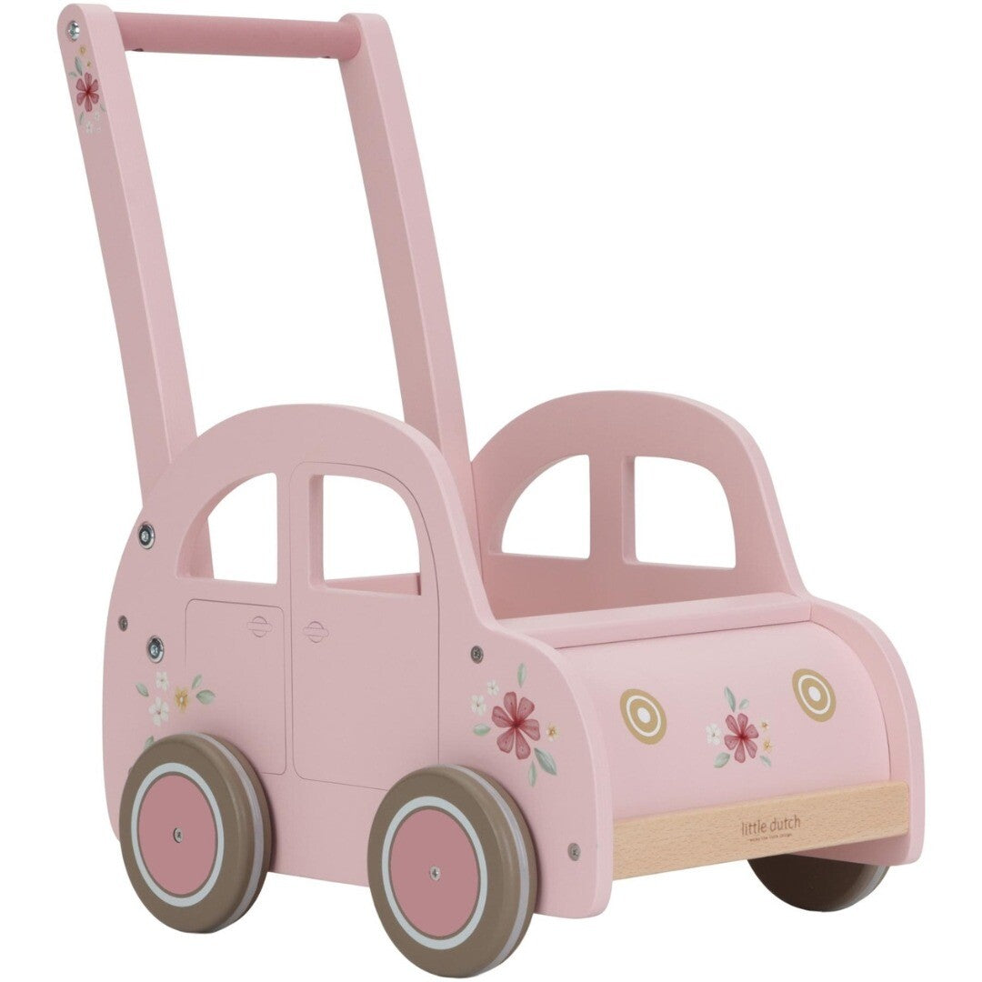 little dutch loopwagen auto roze | LD7128 | 0