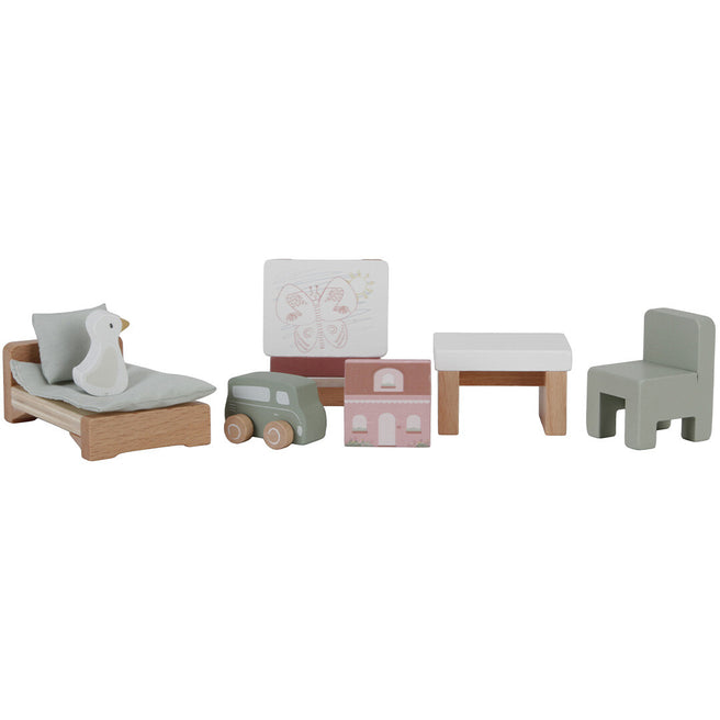 little dutch poppenhuis kinderkamer - 8-delig | LD7119 | 0