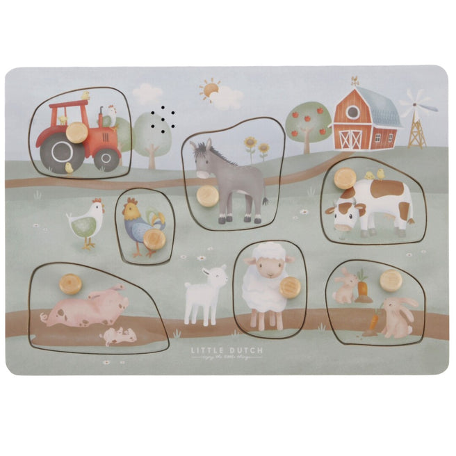 little dutch puzzel met geluid little farm - 7st | LD7140 | 0