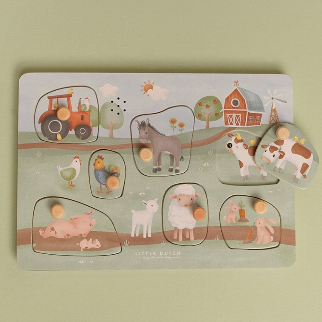 little dutch puzzel met geluid little farm - 7st | LD7140 | 1