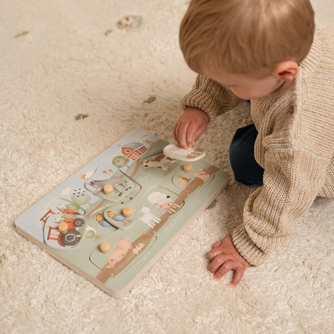 little dutch puzzel met geluid little farm - 7st | LD7140 | 2