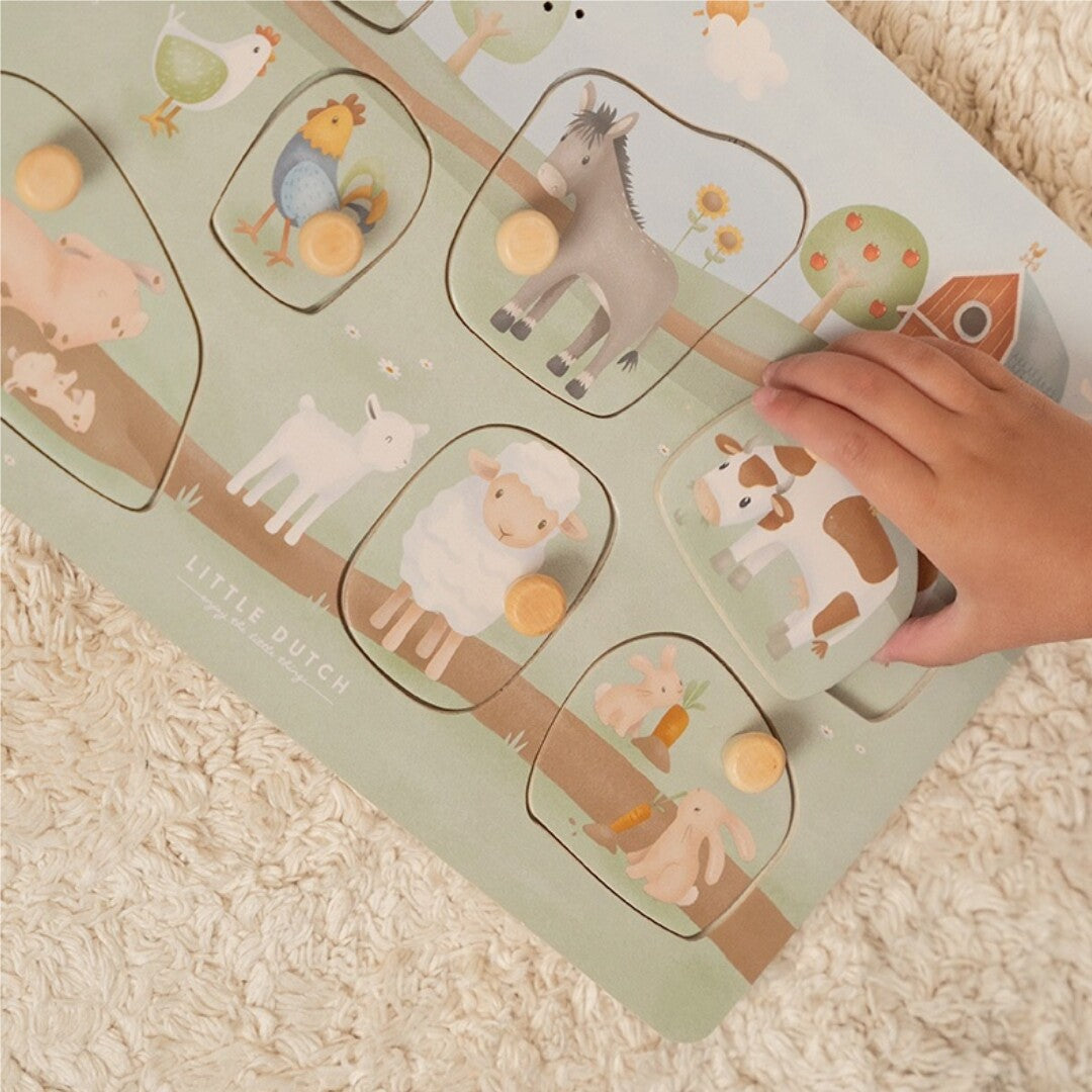 little dutch puzzel met geluid little farm - 7st | LD7140 | 3