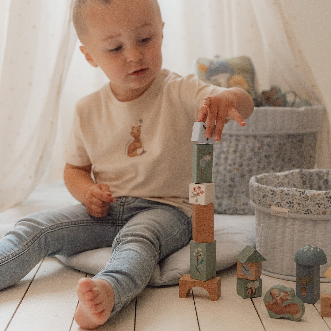 little dutch stapelblokken forest friends - 50 delig | LD7245 | 1