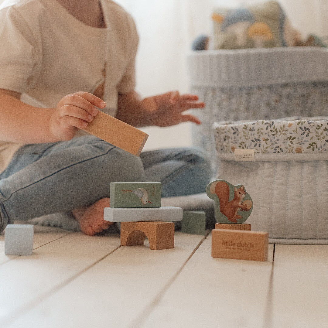 little dutch stapelblokken forest friends - 50 delig | LD7245 | 2