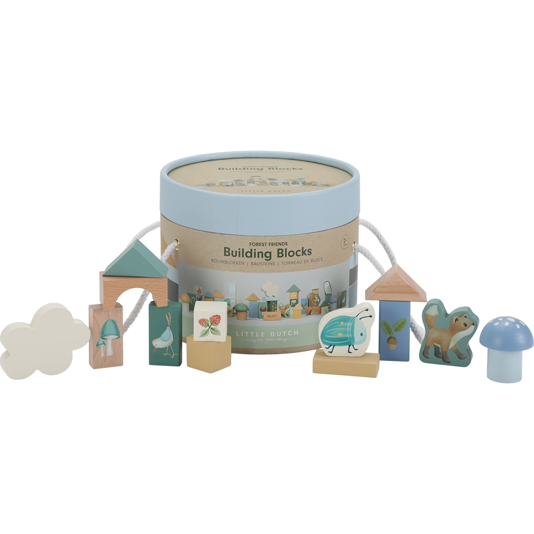little dutch stapelblokken forest friends - 50 delig | LD7245 | 5