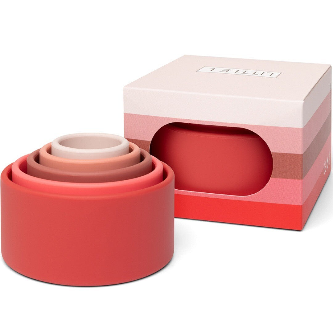 little l kommen - rood en roze - 5st | LL015-001 | 0