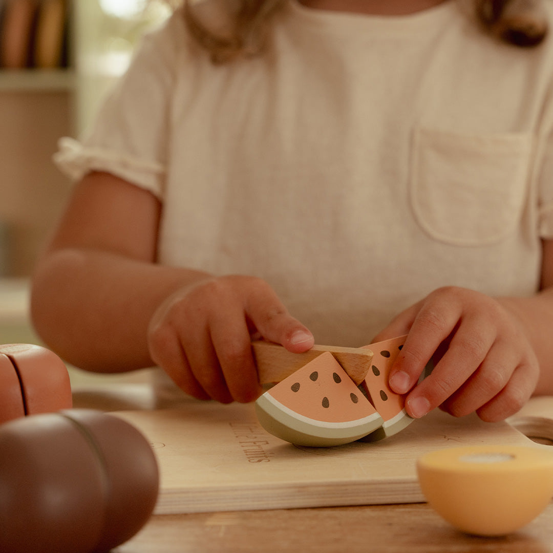 little dutch snijfruit met snijplank - 6st | LD2504 | 2