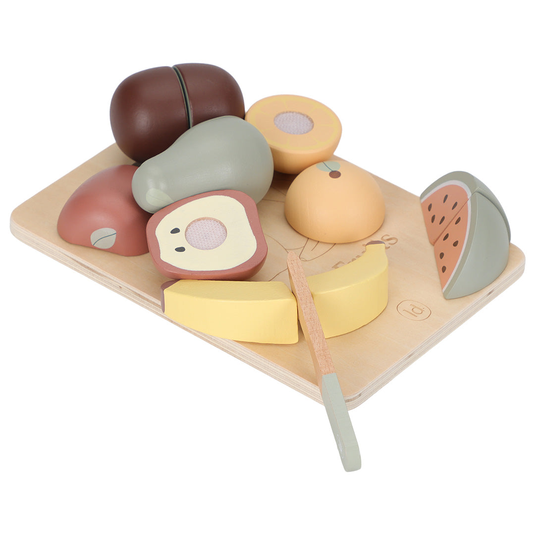 little dutch snijfruit met snijplank - 6st | LD2504 | 3