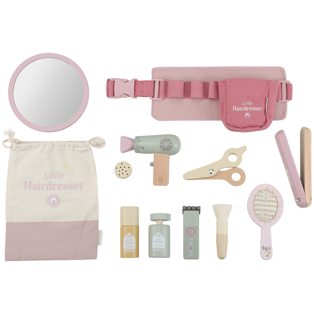 little dutch kappersset - roze - 12-delig | LD2514 | 3