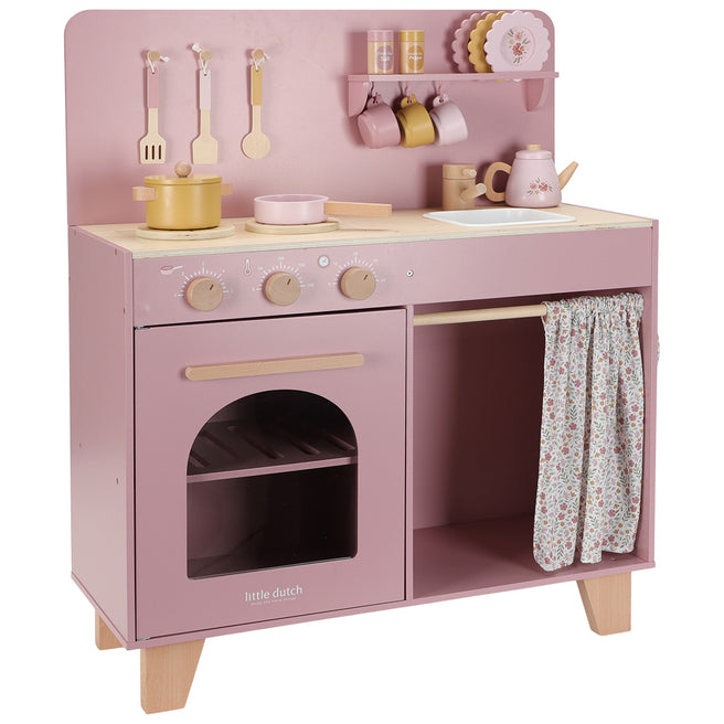 little dutch kinderkeuken roze - 18-delig | LD2501 | 0