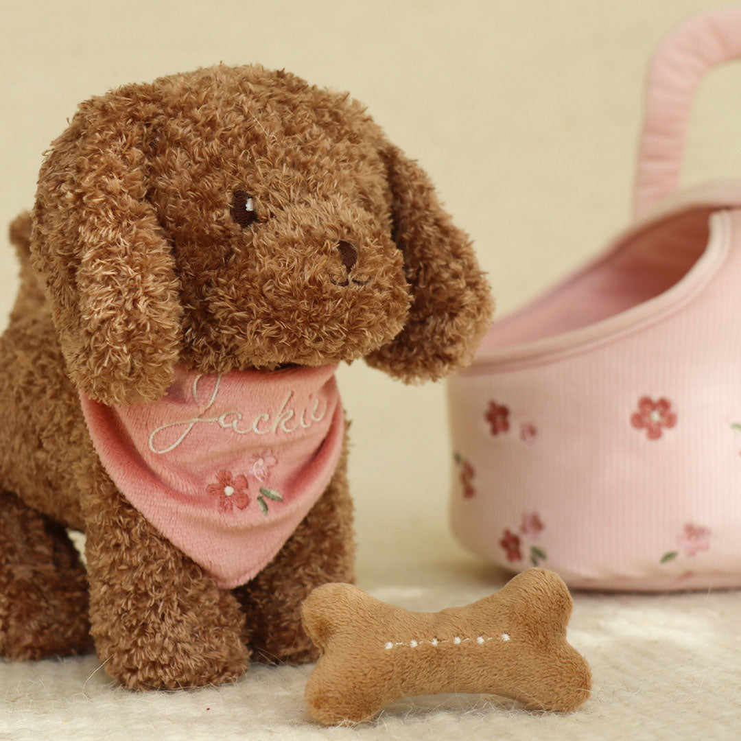 little dutch knuffelhond met draagtas - jackie | LD4518 | 2
