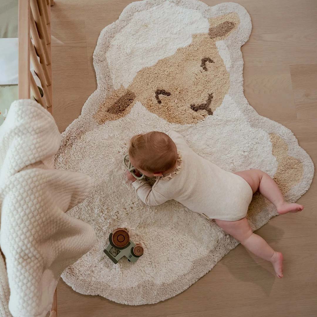 little dutch vloerkleed little farm - schaap - 118x80,5 cm | LDRU10995022 | 2