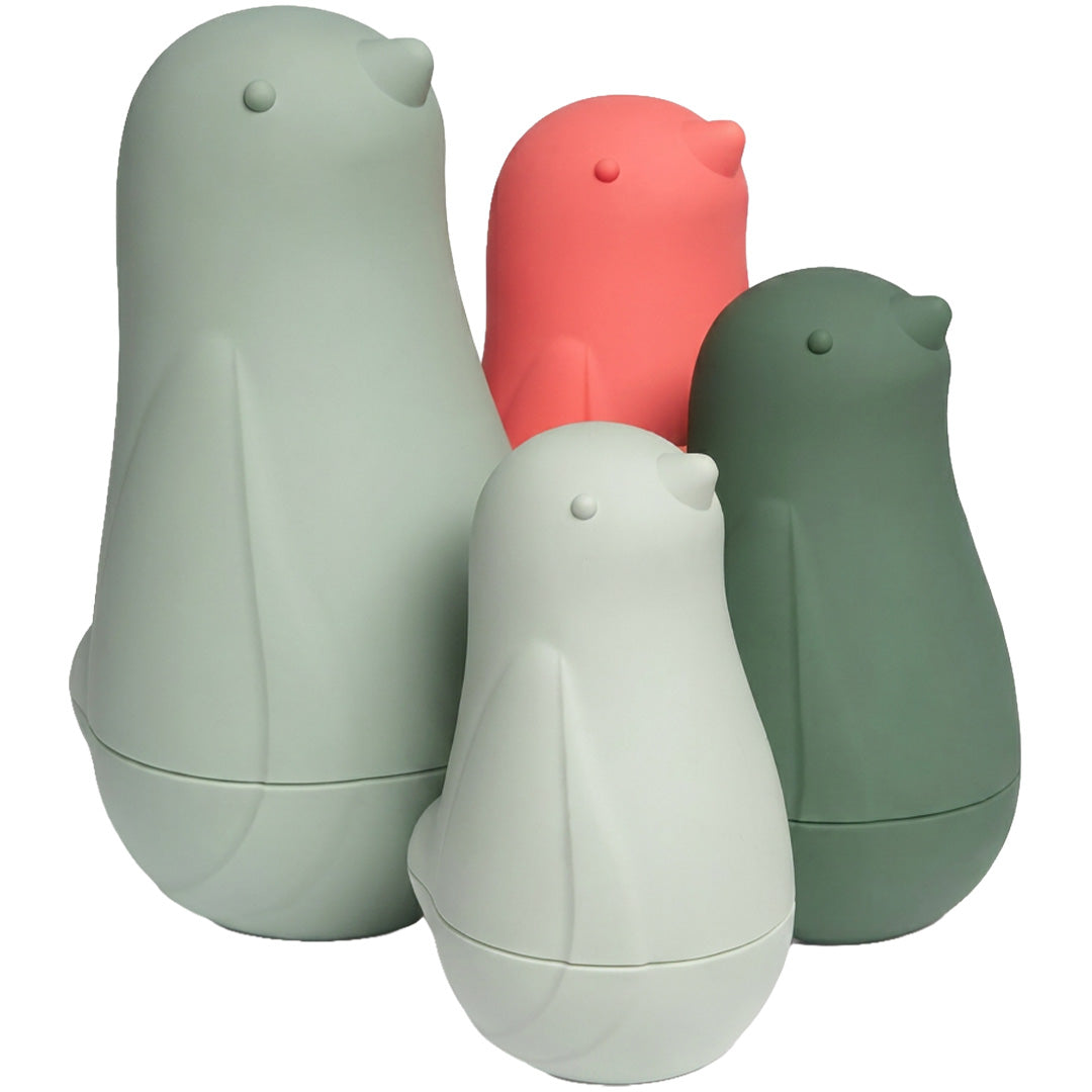 little l badvogels baboesjka groen rood - 4st | 55.LL024-003 | 