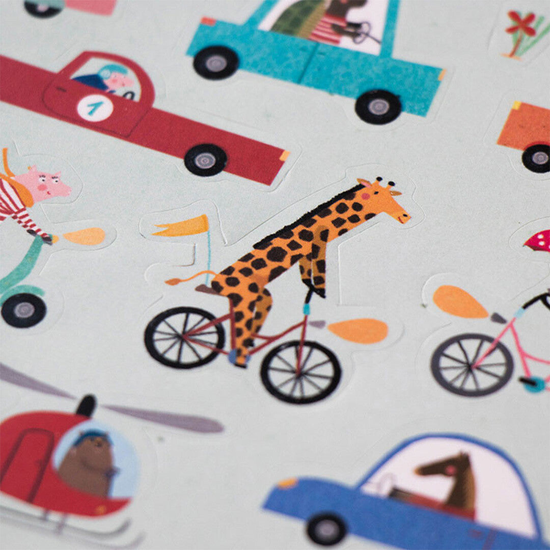 londji herbruikbare stickers my city - 150st | AC004U | 2