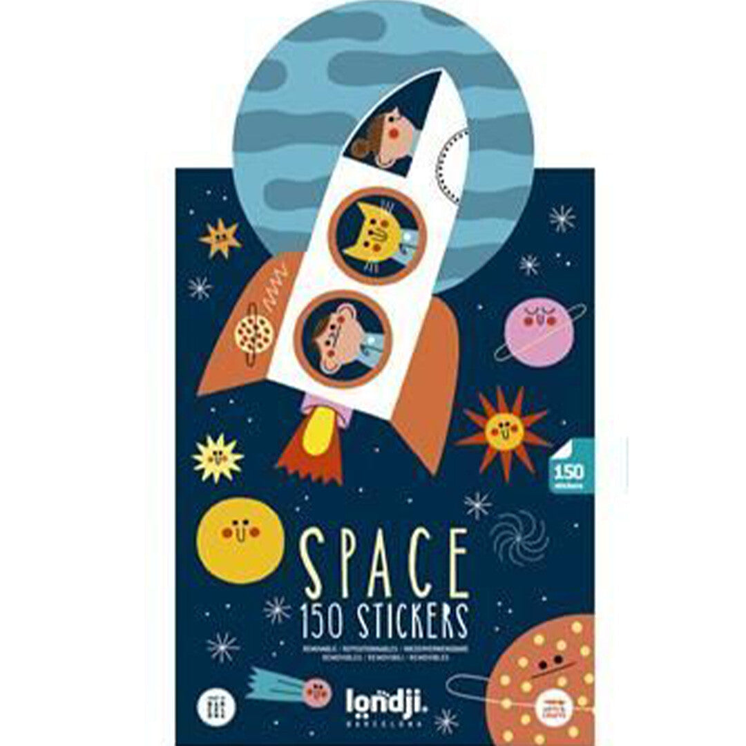 londji herbruikbare stickers space - 150st | AC005U | 0