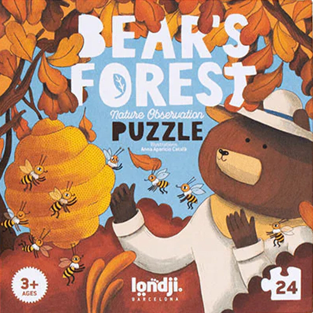 londji puzzel en zoekspel bear's forest - 2x24st | PZ585U | 0