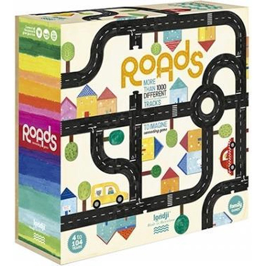 londji vloerpuzzel en spel autoweg - roads | FG014U | 0