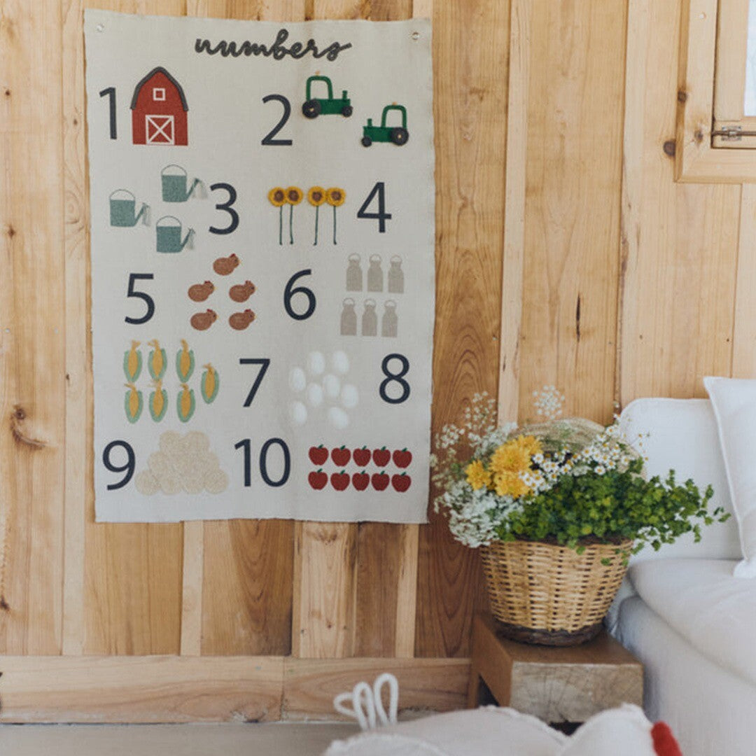 lorena canals wandkleed farm numbers - 70x100 cm | HANG-FARM | 2