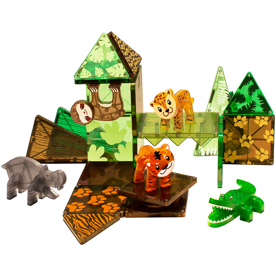magna-tiles jungle animals - 25st | 850025176033 | 2