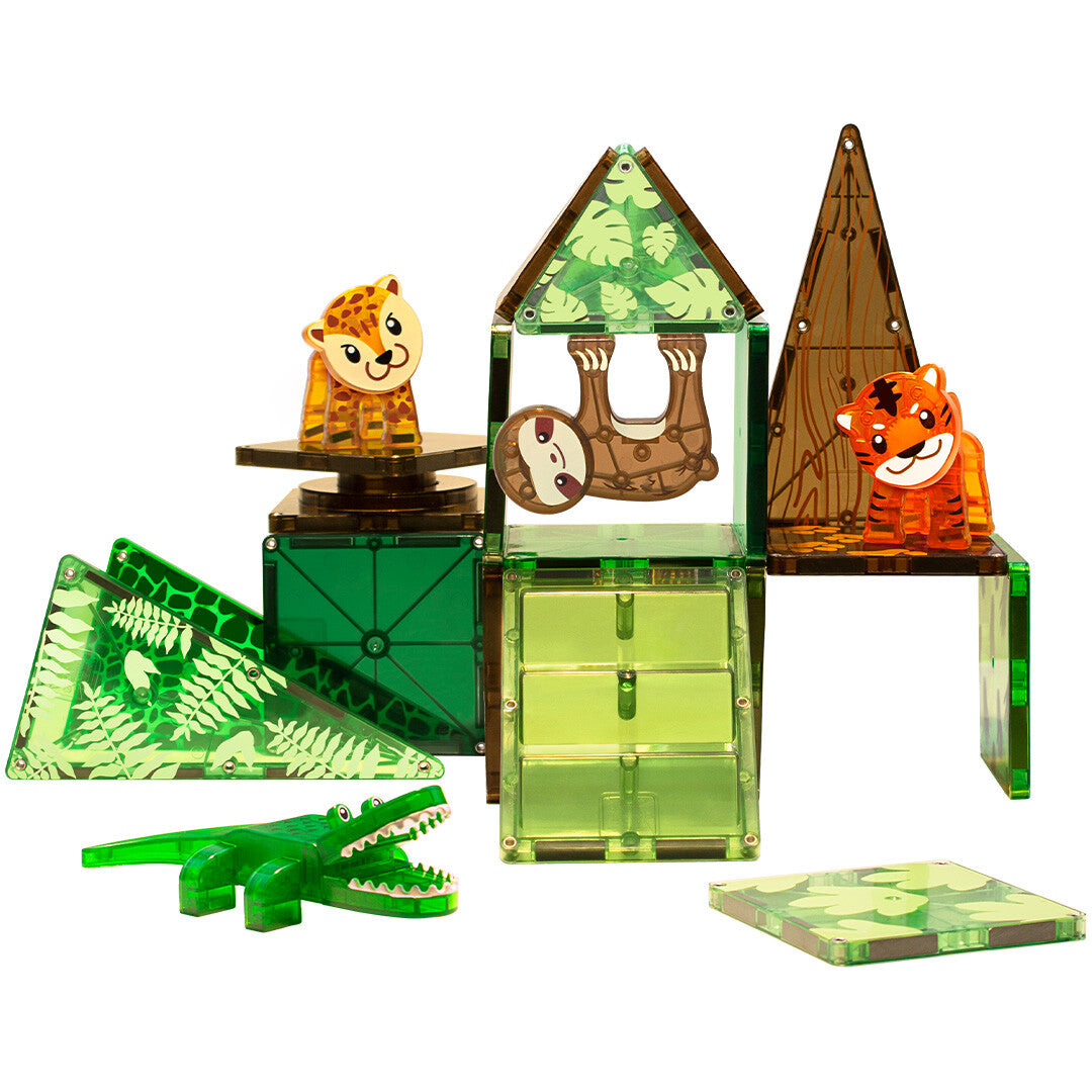 magna-tiles jungle animals - 25st | 850025176033 | 4
