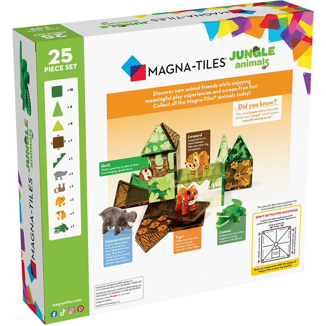 magna-tiles jungle animals - 25st | 850025176033 | 5