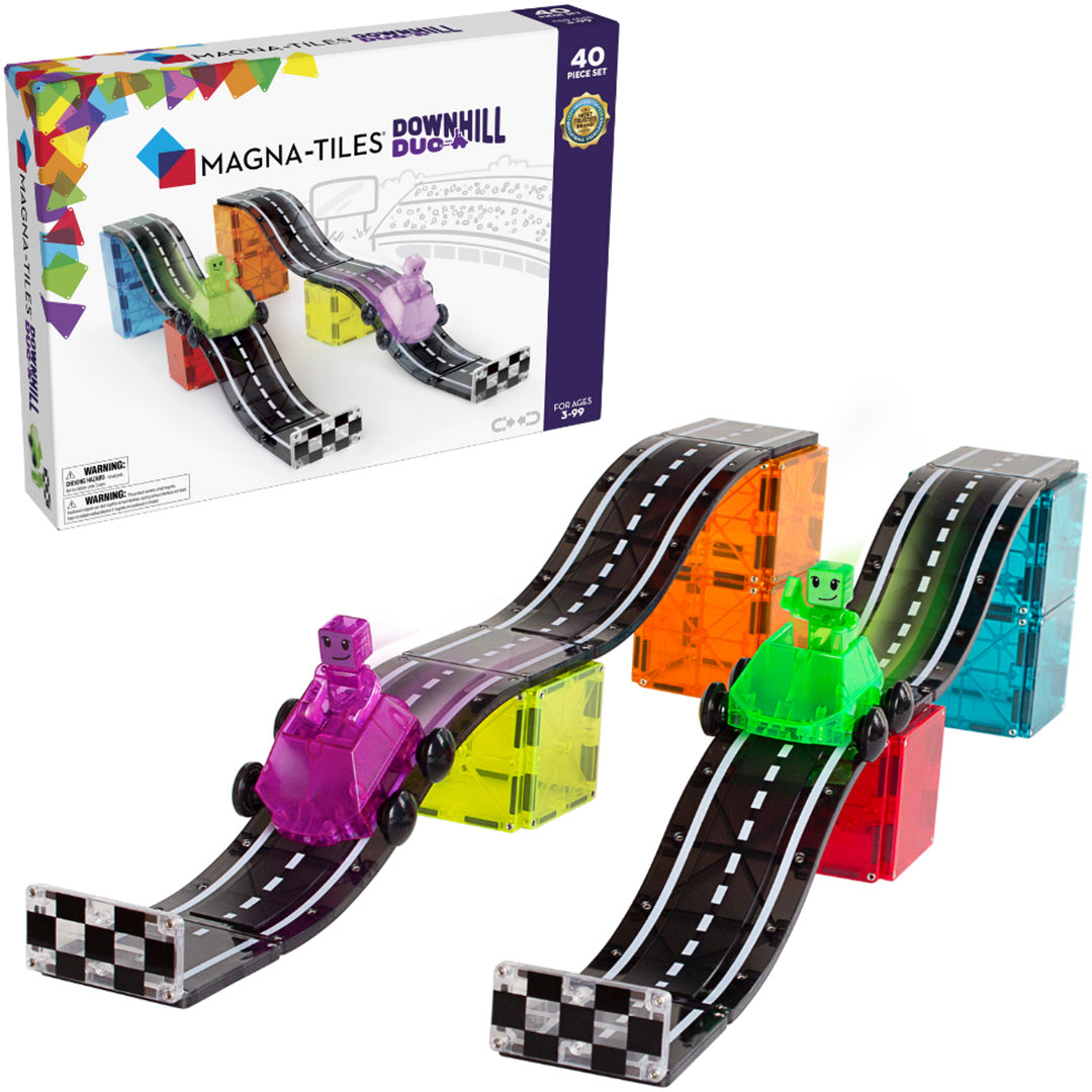 magna-tiles magnetische autobaan downhill duo - 40st  | 23840 | 0