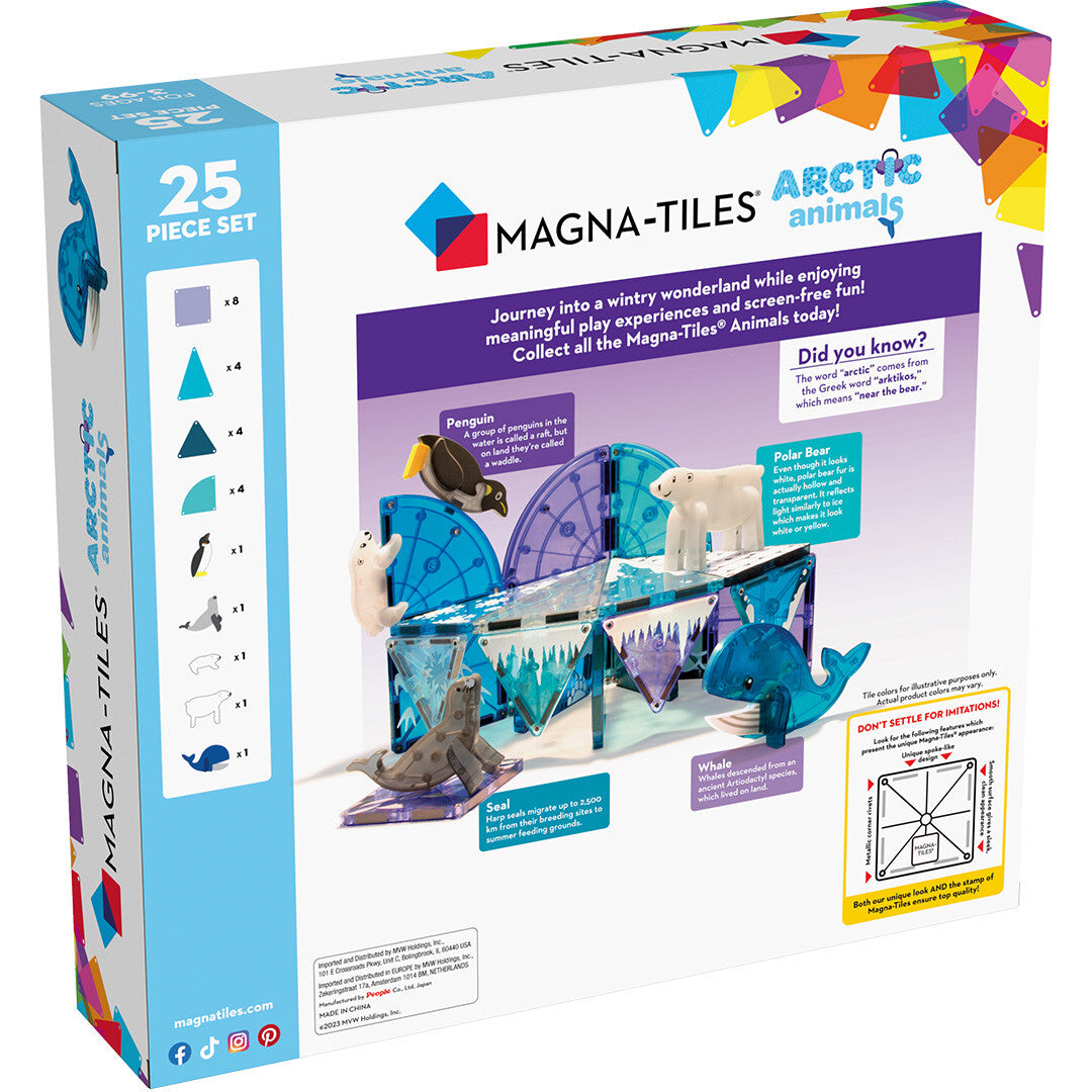 magna-tiles magnetische tegels arctic animals - 25st | 850025176026 | 5