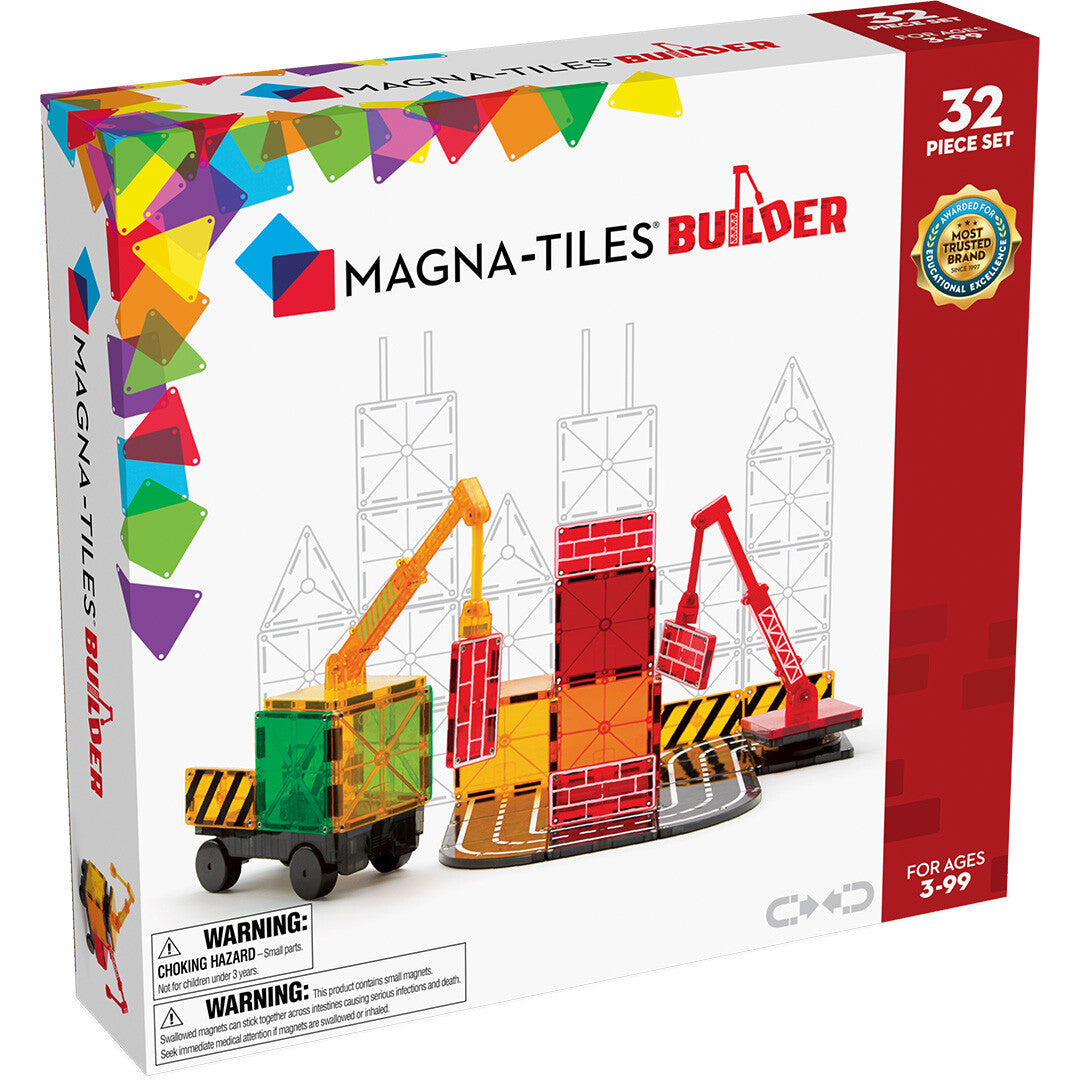 magna-tiles magnetische tegels builder - 32st  | 850025176040 | 0
