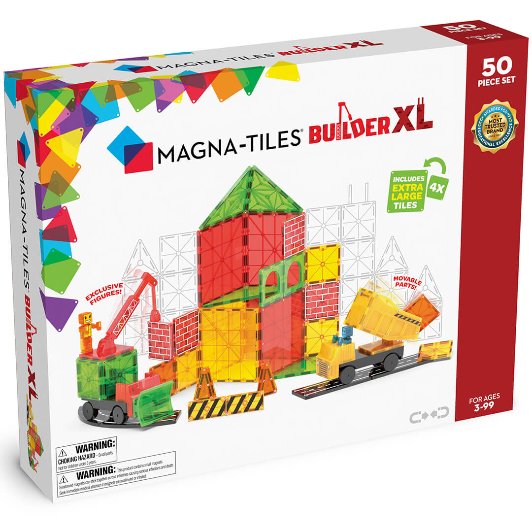 magna-tiles magnetische tegels builder xl - 50st | 242050TR | 0