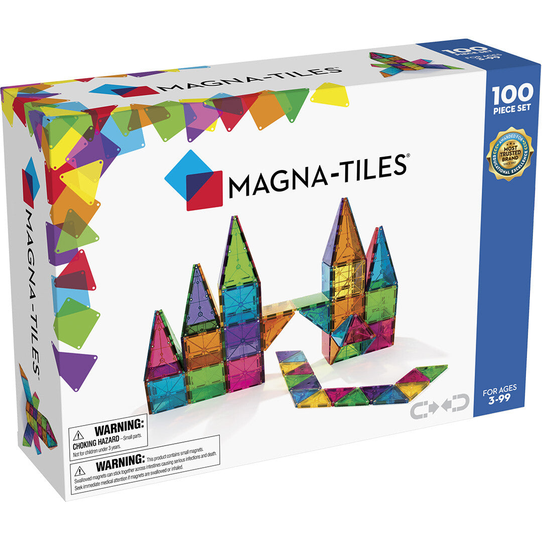 magna-tiles magnetische tegels clear colors - 100st | 631291043003 | 0
