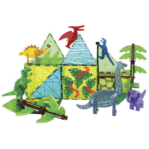 magna-tiles magnetische tegels dino world xl - 50st  | 880671520058 | 1