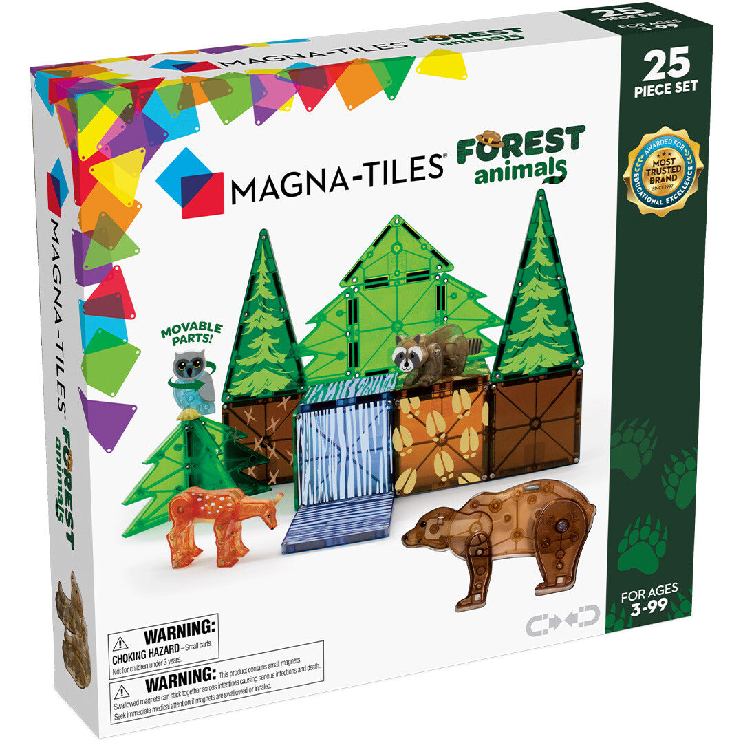 magna-tiles magnetische tegels forest animals - 25st   | 850025176101 | 0