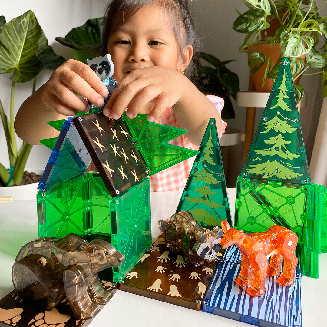 magna-tiles magnetische tegels forest animals - 25st   | 850025176101 | 1