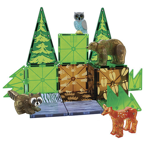 magna-tiles magnetische tegels forest animals - 25st   | 850025176101 | 2