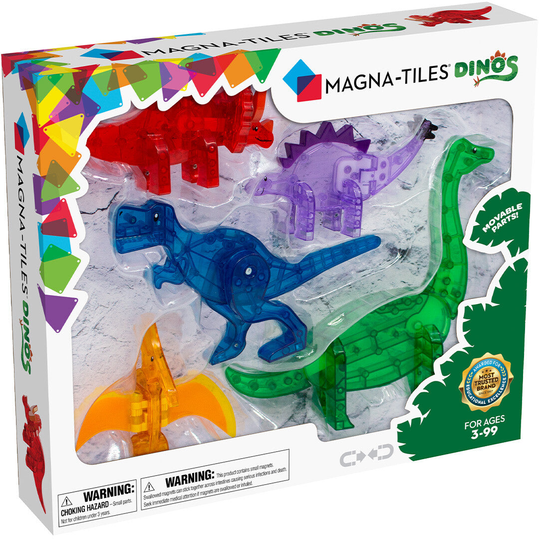 magna-tiles uitbreidingsset dinos - 5st | 850025176064 | 0