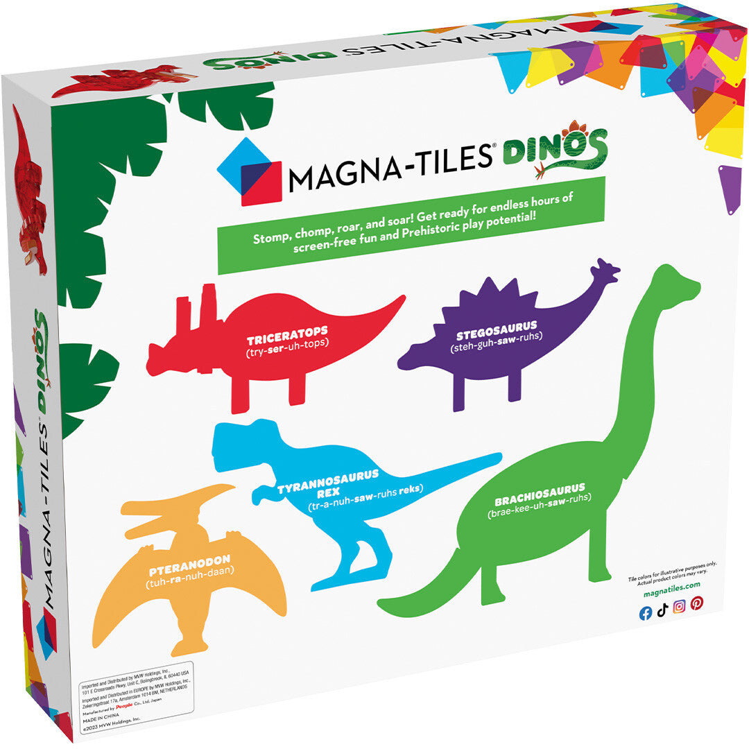 magna-tiles uitbreidingsset dinos - 5st | 850025176064 | 3