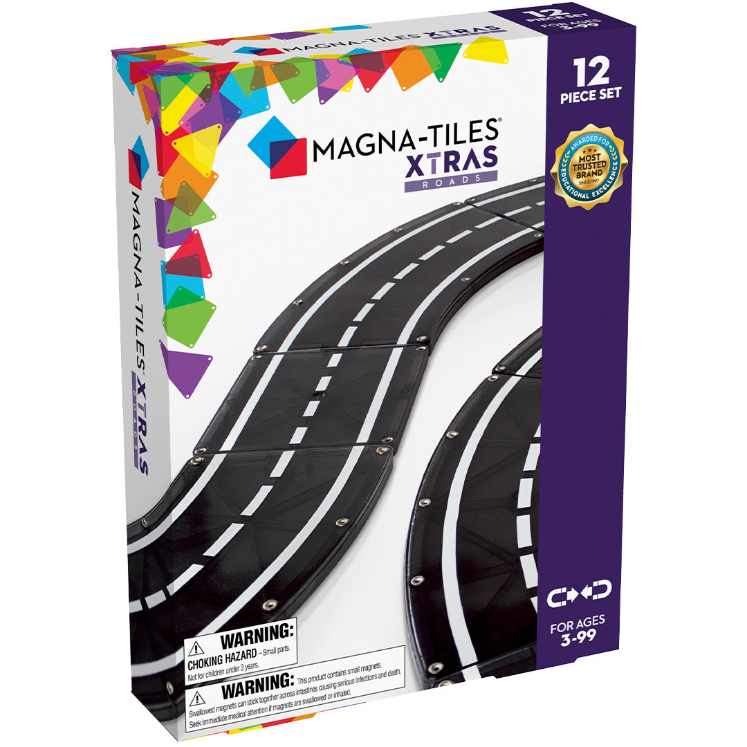 magna-tiles uitbreidingsset magnetische wegtegels - 12st  | 23812 | 0