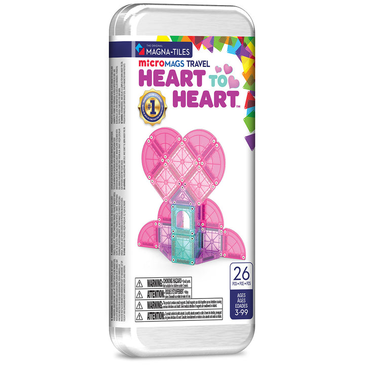 magna-tiles magnetische tegels micromags travel set heart to heart - 26st | 1
