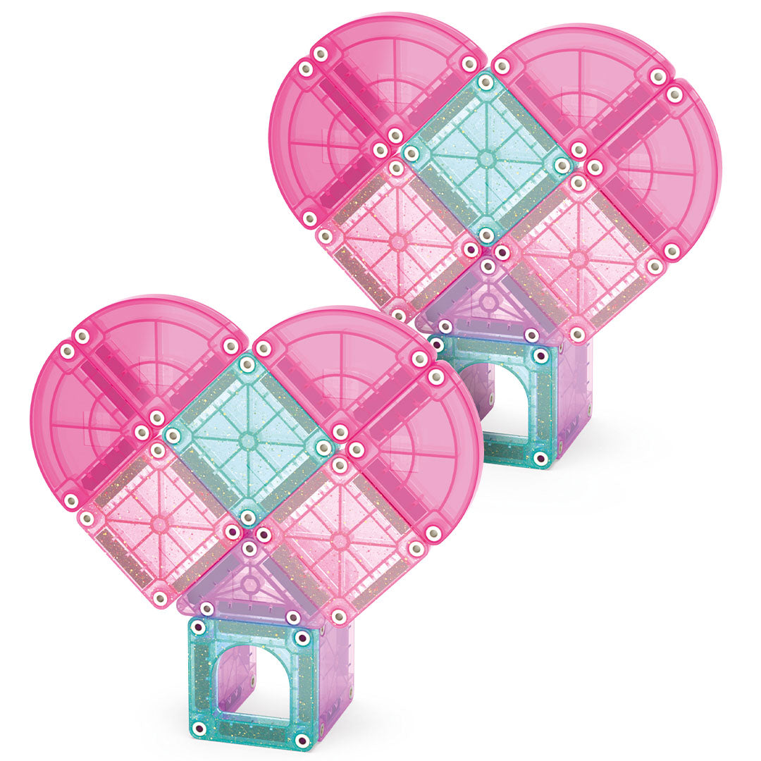 magna-tiles magnetische tegels micromags travel set heart to heart - 26st | 4