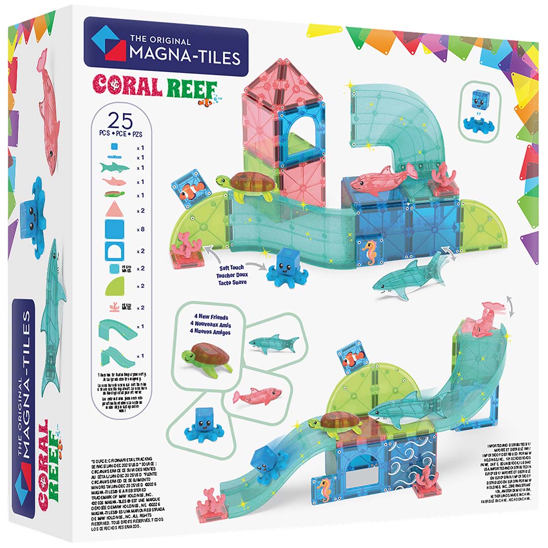 magna-tiles magnetische tegels coral reef - 25st | 262025CR | 1