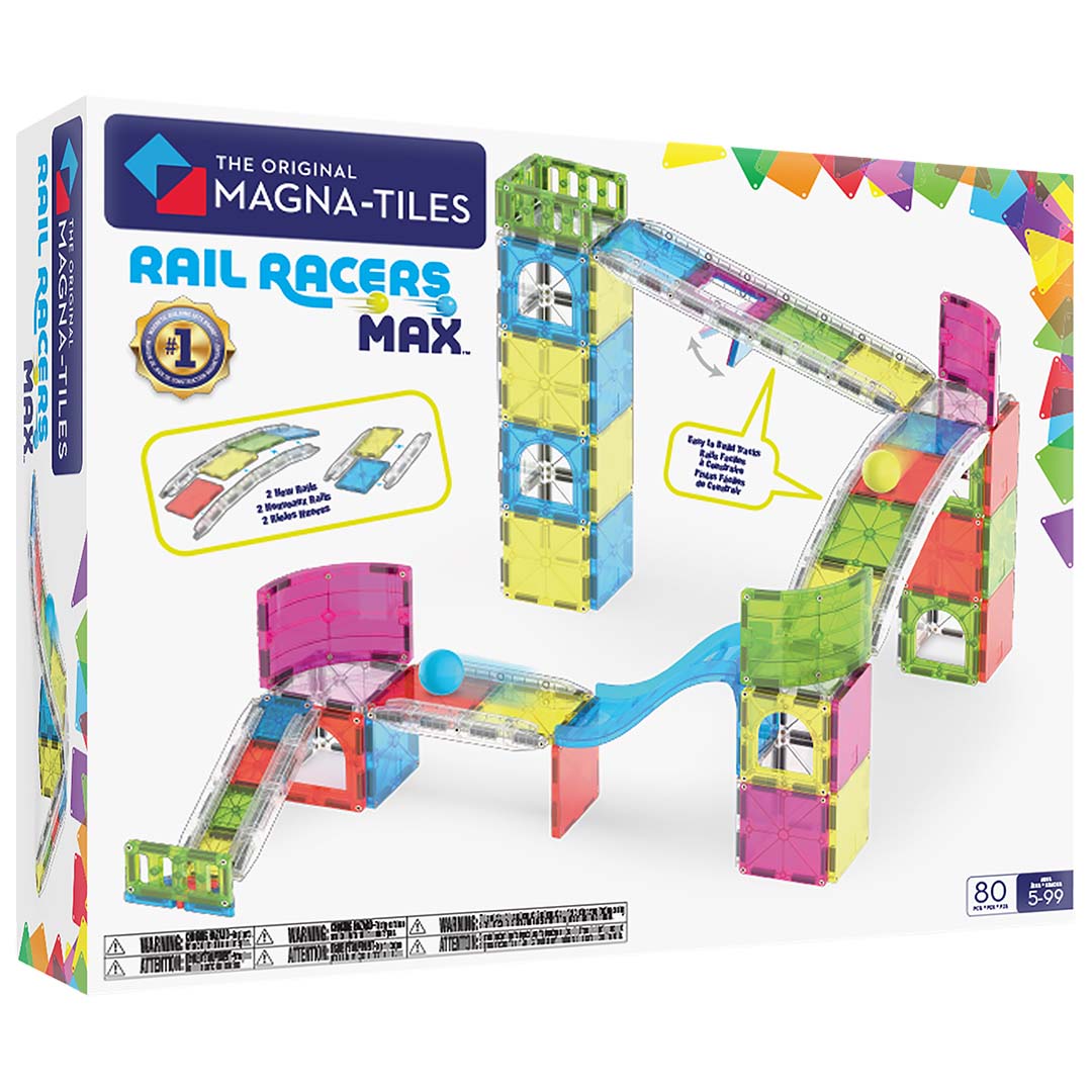 magna-tiles magnetische tegels rail racers - 80st | 261080RR | 4