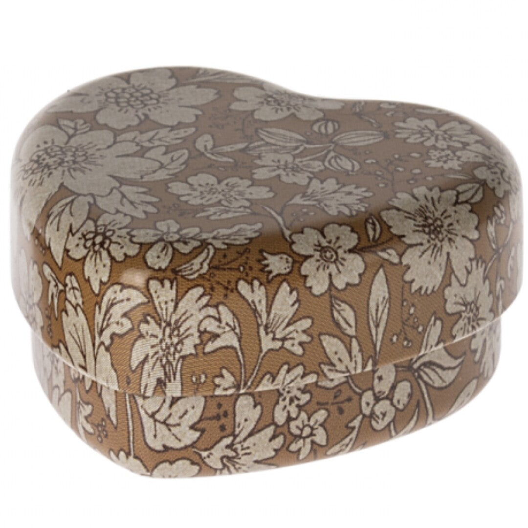 maileg hartvormige doosjes - ocher heather blossom - 2st | 19-4602-00 | 2