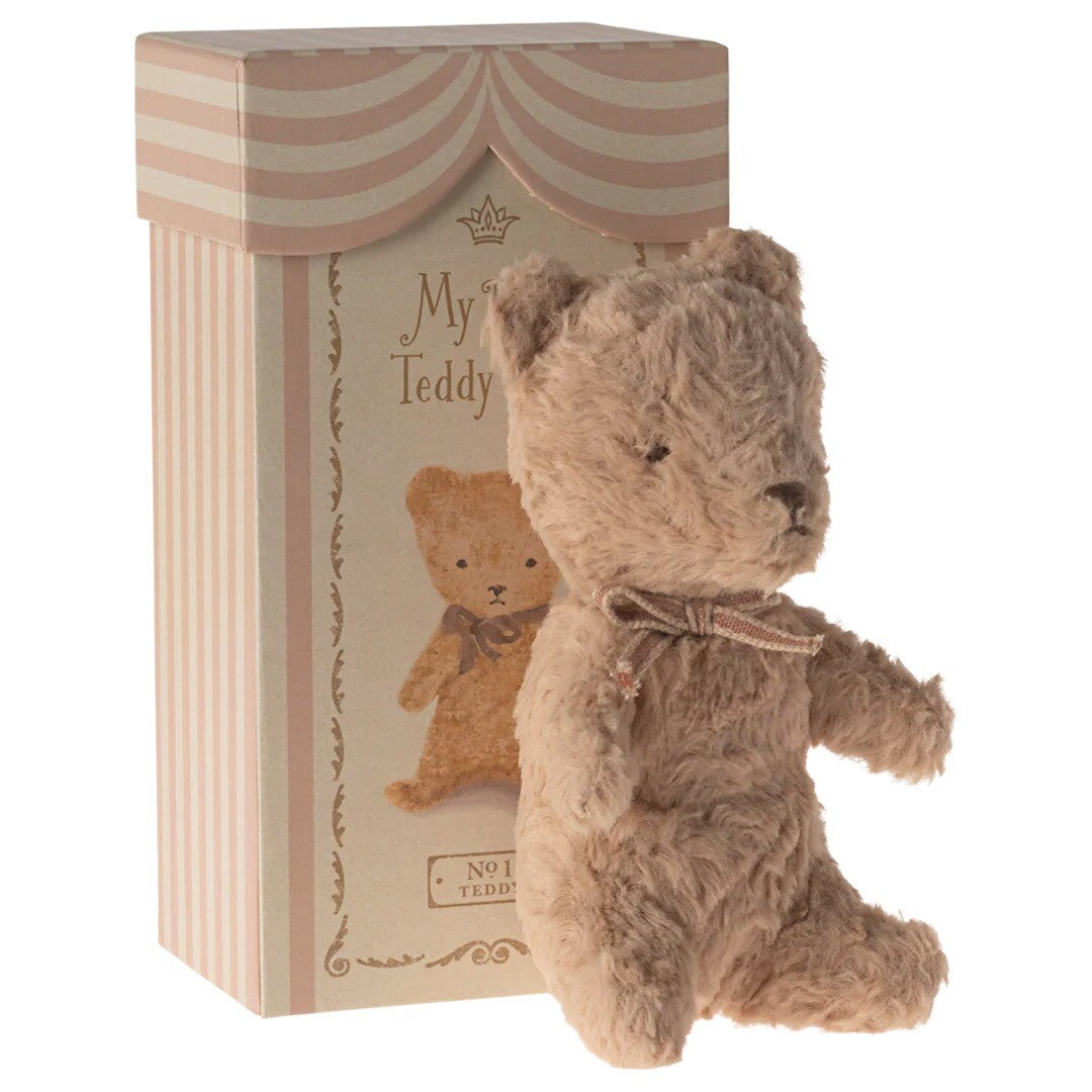maileg knuffelbeer my first teddy - powder pink - 19 cm | 16-4997-00 | 0