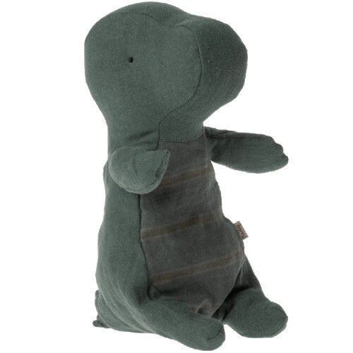 maileg knuffeldino in ei small - dark petrol - 23 cm | 16-2604-01 | 1